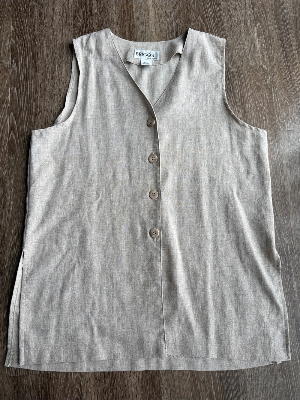 BRIGGS Button Front Vest